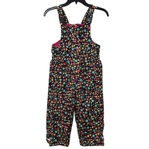 Hanna Andersson Floral Insulated Snow Bib Overalls Size 100 US 4T/5T